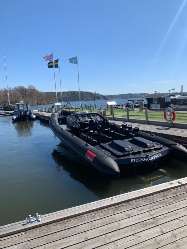 Ribboat tour Stockholm by Stockholm by Private Boat tour at marina