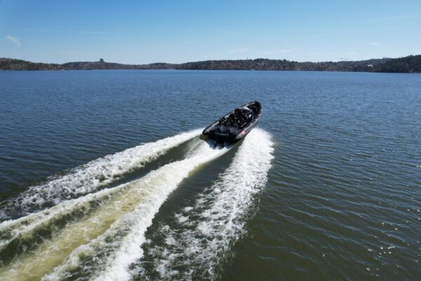 Ribboat tour Stockholm by Stockholm by Private Boat tour speeding